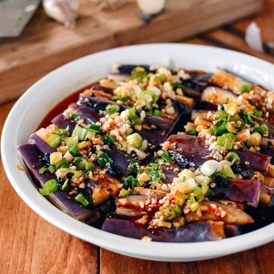 Cantonese Steamed Eggplant