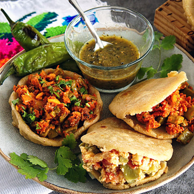 Mexican Gorditas de Nopal